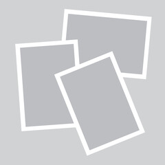 3 photo collage template. vector illustration, new collections 