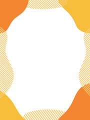 流体シェイプのフレーム　液体の抽象的な流動体　Abstract shapes frame