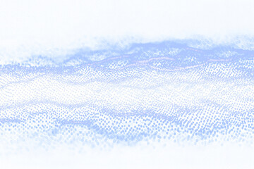 Abstract Digital Wave Composed of Glowing Particles and Transparent Background © MaStudio