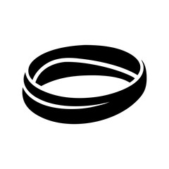 rubber bands icon, rubber bands silhouette vector illustration-simple silhouette illustration of rubber bands, perfect for rubber bands logos and icons