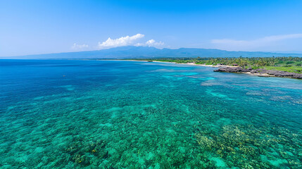 Tranquil Turquoise Coastline Panorama