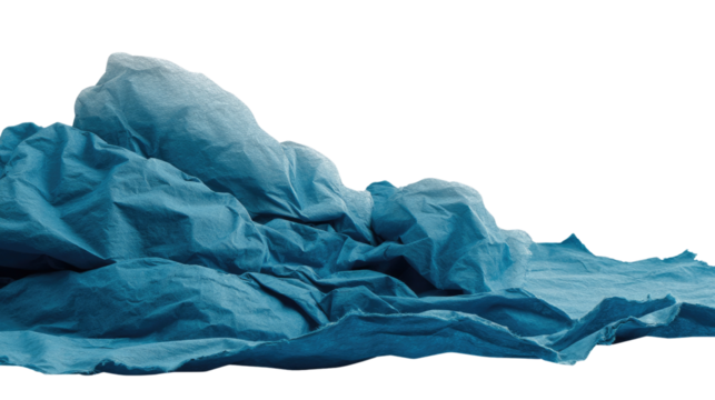 Oceanic Cloth: The cloth mimics the undulation of the sea, capturing the serenity and mystery of the deep, in vibrant hues of blue, an abstract and artistic representation of the ocean's essence.
