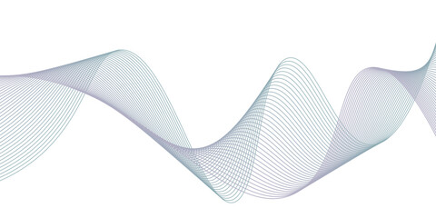 Abstract wave element for editable design. vector illustration. modern