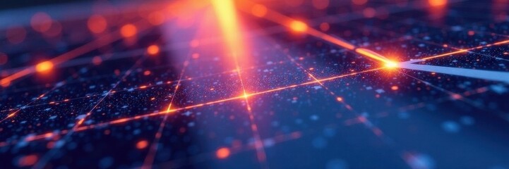 Microscopic view of textured solar cell surface, photon, electricity