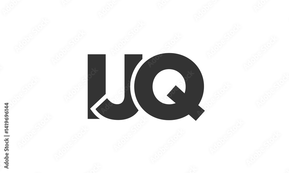 Poster ijq logo design template with strong and modern bold text. initial based vector logotype featuring s