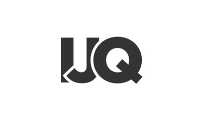 IJQ logo design template with strong and modern bold text. Initial based vector logotype featuring simple and minimal typography. Trendy company identity.