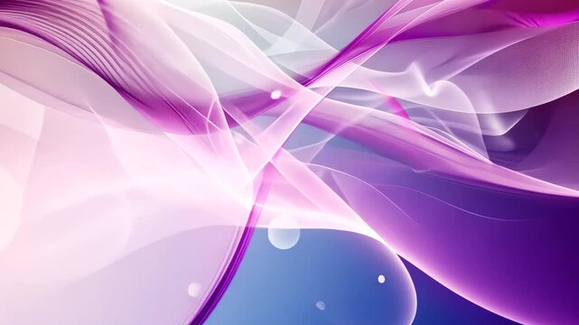 Pastell Rosa Silberne Weiche Linienwellenanimation