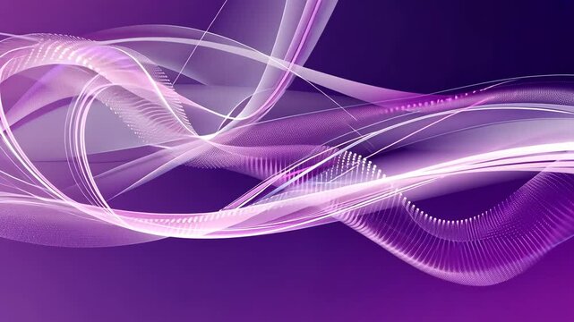 Zarte Purpurne Punktwellen Netzanimation Hintergrund