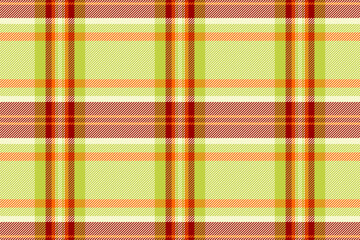 Youth tartan fabric background, summertime pattern textile plaid. Template seamless texture vector check in light goldenrod yellow and lime colors.