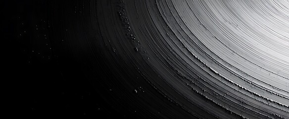 Abstract Brushed Metal Texture with Dark Gradient and Radial Lines Pattern Design