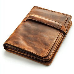 Elegant Brown Leather Document Holder, perfectly crafted with meticulous stitching and a rich, textured finish.