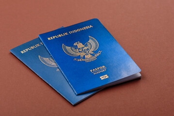 Indonesian passport for travelling, flying and doing business