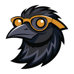 BIRD HEAD WITH GLASS