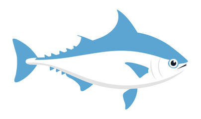 Vector Illustration of a Shark