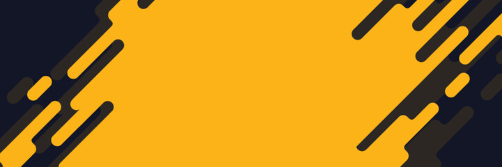 simple banner design with abstract line shapes