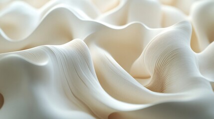 soft folding accordion-style animation in neutral tones