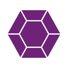 Hexagon gem jewel