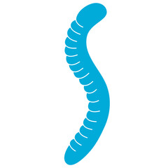 Gummy worm candy vector