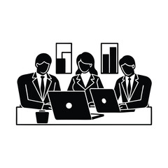 business man and woman