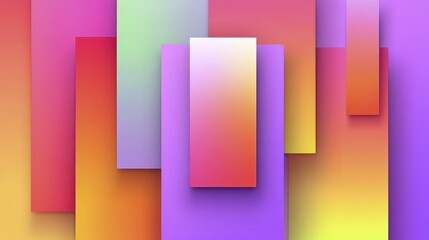 Obraz premium Set of colorful rectangles, offering diverse hues and shades for creative applications - stacked graphic bright random repeating