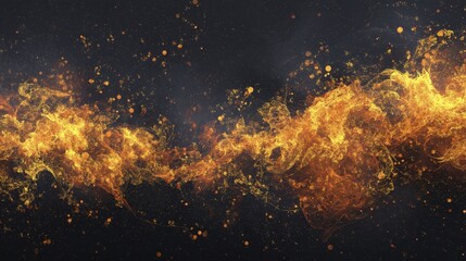 Fiery, bright flame; a bold visual representation of chance and destiny - night explosion passion