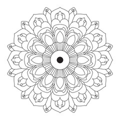 Mandala Coloring Pages for Adults. abstract floral background