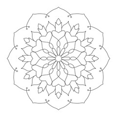 Mandala Coloring Pages for Adults. abstract floral background