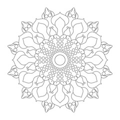 Mandala Coloring Pages for Adults. abstract floral background
