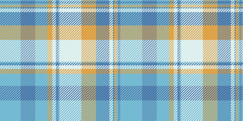 Vibrant blue and orange plaid pattern, perfect for textile design, fashion, or website backgrounds.