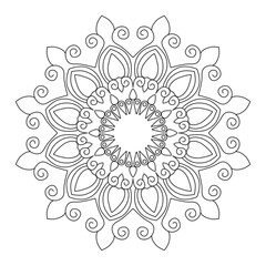 Mandala Coloring Pages for Adults. abstract floral background
