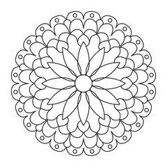 Mandala Coloring Pages for Adults. abstract floral background