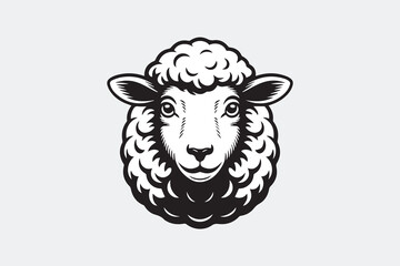 sheep black illustration vector