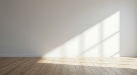 Sunlit interior space showcasing minimalist design and architectural elements