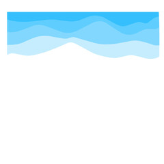 Abstract Blue Water Wave Graphic Design 