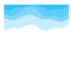 Abstract Blue Water Wave Graphic Design 