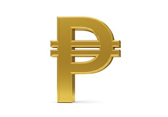 Fototapeta premium Golden pound symbol