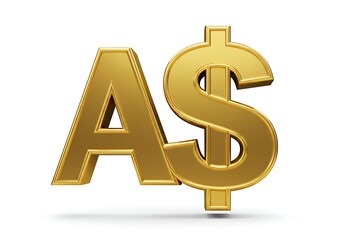 Fototapeta premium 3d golden dollar sign