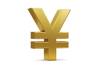 Obraz premium Golden yen symbol