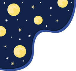 Fototapeta premium Sky Wavy Corner