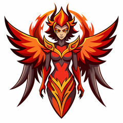 Naklejka premium vector illustration of an eagle