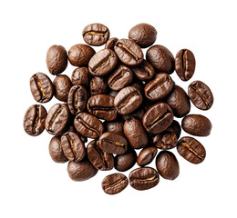 Naklejka premium Brewing coffee beans cozy article warm atmosphere inviting experience isolated on transparent background
