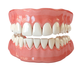 Clinic dental model focused educational tool for health awareness isolated on transparent background