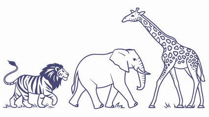 Obraz premium giraffe vector illustration