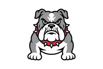 bulldog illustration vector
