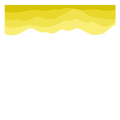 Abstract Yellow Wave Graphic Design 