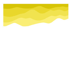 Abstract Yellow Wave Graphic Design 