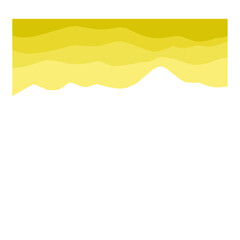 Abstract Yellow Wave Graphic Design 