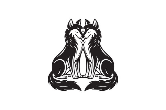 Two Wolves Png