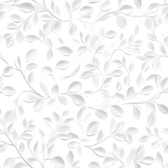 A white background with a leafy pattern