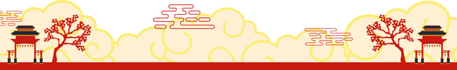 Chinese New Corner Border